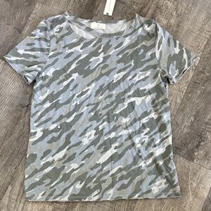 Anthropologie T.la Camouflage Cutout Tee